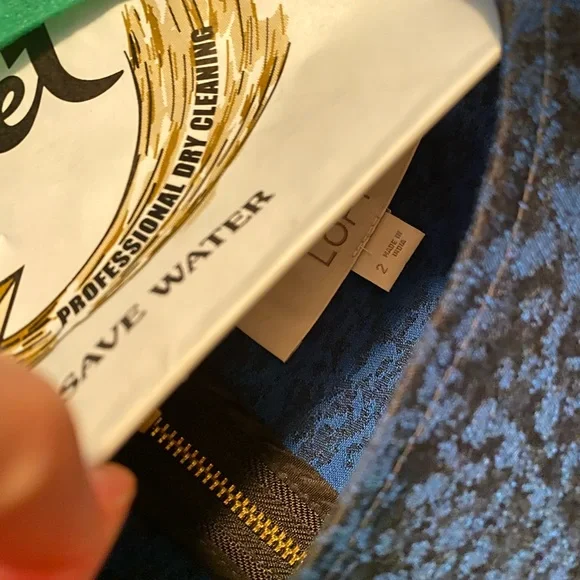 Size 2 dress blue and black marl coloring above the knee - Picture 5 of 5